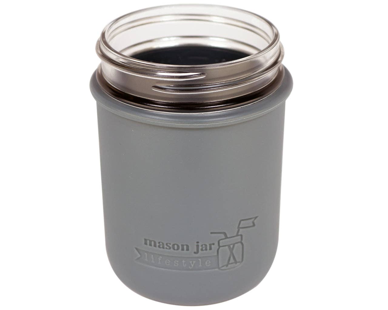 Silicone Sleeve for Wide Mouth Pint 16oz Mason Jars