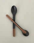fort & field - Neutral colorblock handmade Japanese pottery coffee spoon