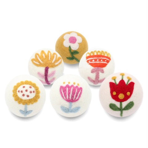 Flowers: Eco Wool Dryer Balls Fair Trade