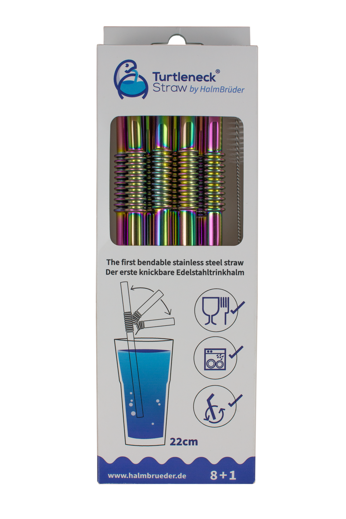 Turtleneck Stainless Steel Bendable Straw sets
