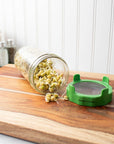 Rust Proof Sprouting Lid with Built-In Stand for Wide Mouth