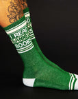 I Read Banned Books Gym Crew Socks
