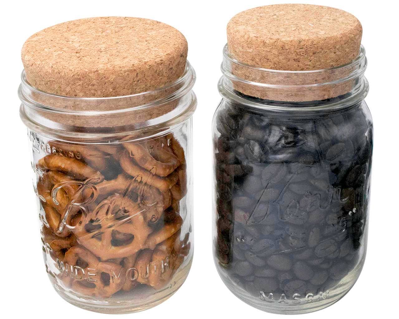 Mason Jar Lifestyle - Cork Lid / Stopper for Mason Jars 4 Pack