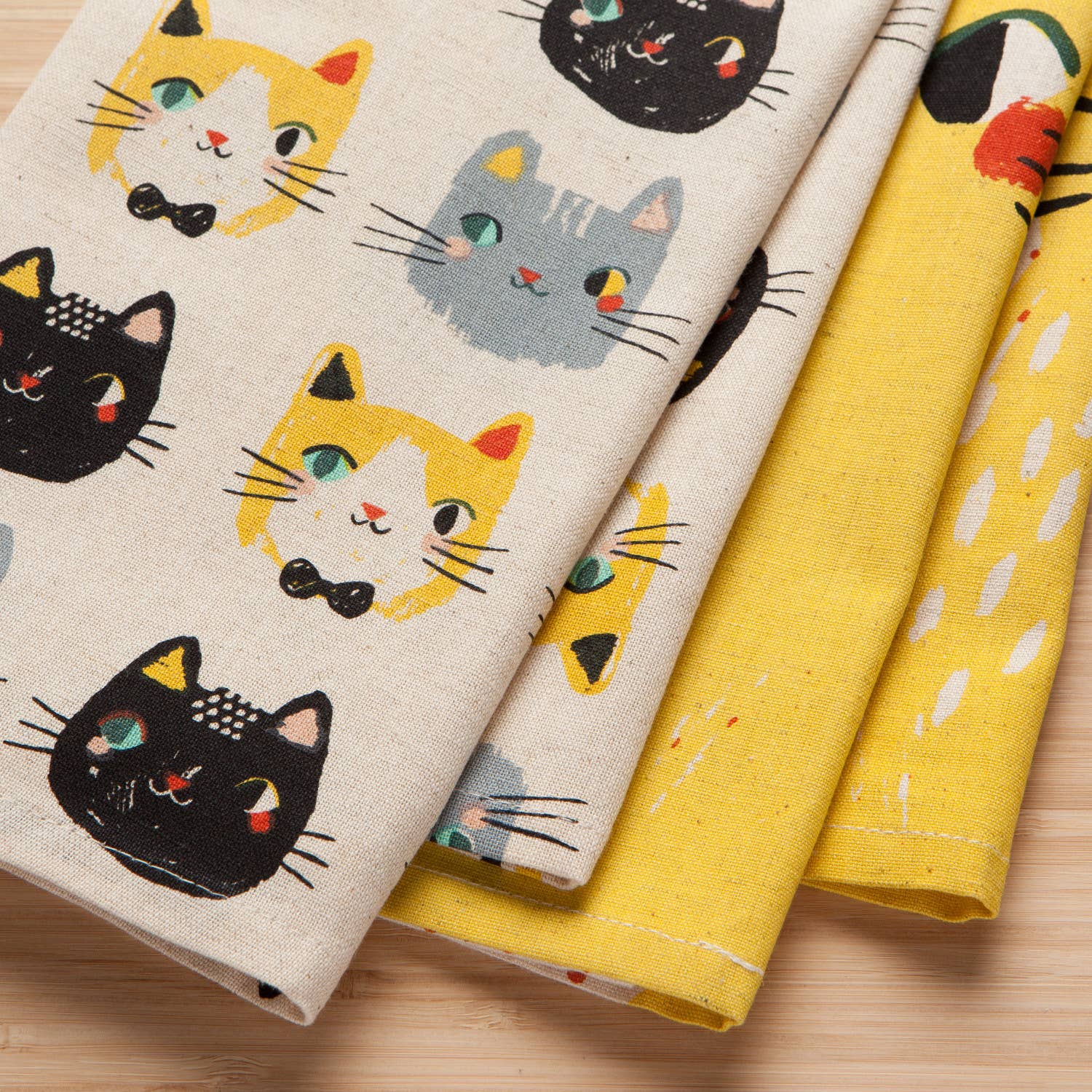 Danica Studio Meow Meow Cats Kitchen Towel Set of 2