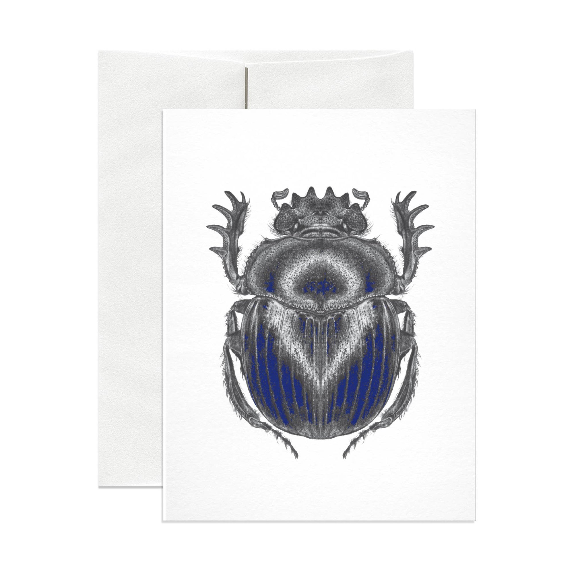 Sacred Scarab Foil Greeting Card