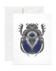 Sacred Scarab Foil Greeting Card
