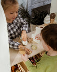 Wooden Ice Cream Stand and Accessories