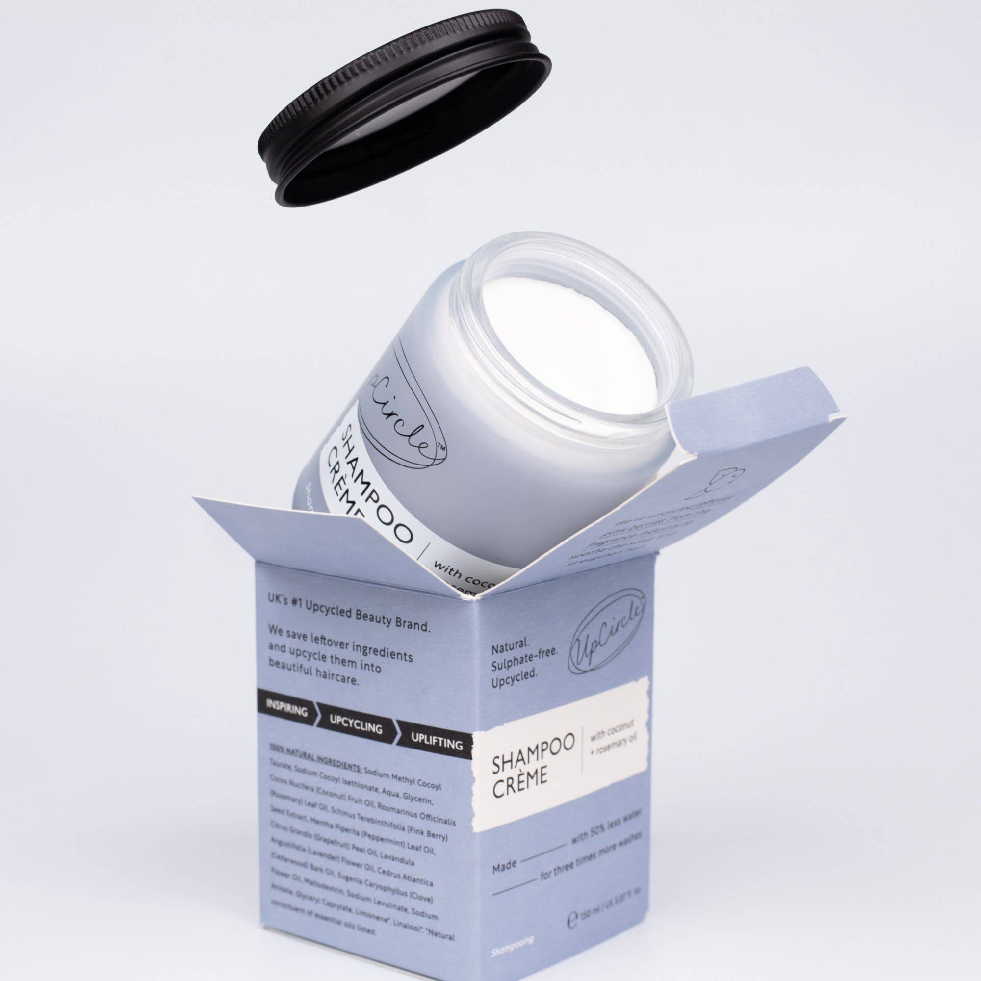 Vegan Refillable Shampoo Crème with Coconut + Rosemary Oil