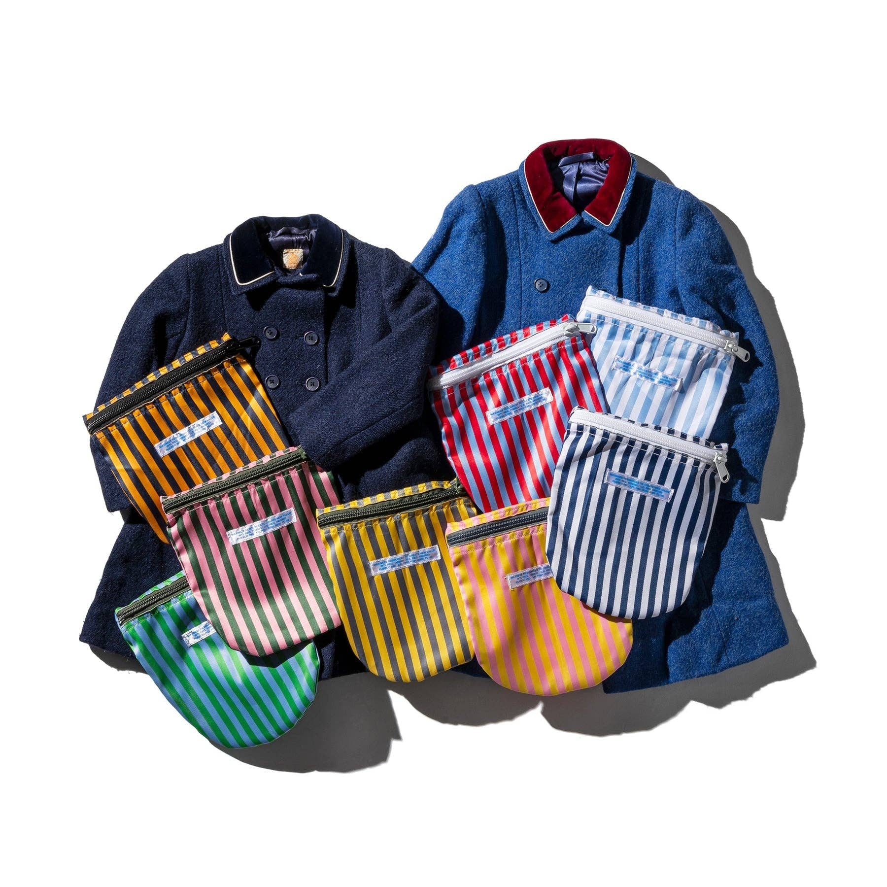 Puebco - School Tie Fabric Semicircle Pouch