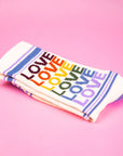 Love - Vintage Rainbow Gym Crew Socks