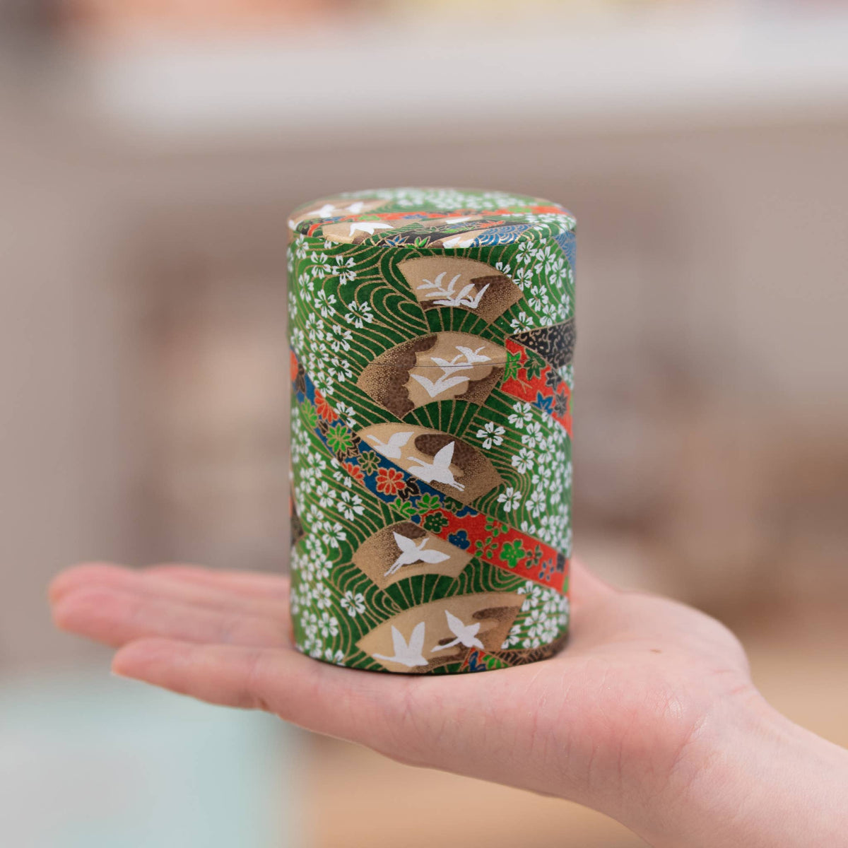 Japanese Traditional Washi Tea Canister – 20 Pattern 100g