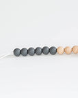Beaded Wooden & Silicone Pacifier Clip
