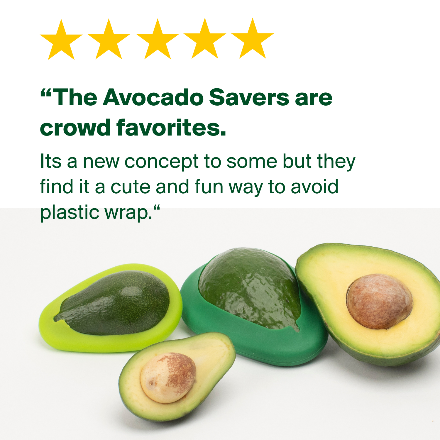 Food Huggers - Green Avocado Huggers - Set of 2