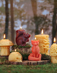 Fox Candle – 100% Pure Beeswax – Hand-Sculpted