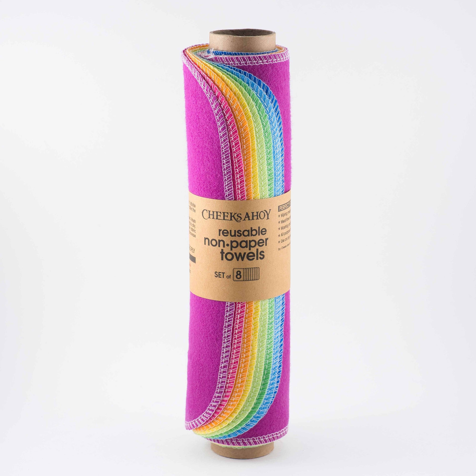 Cheeks Ahoy - Pre-Rolled Reusable Non-Paper Towels