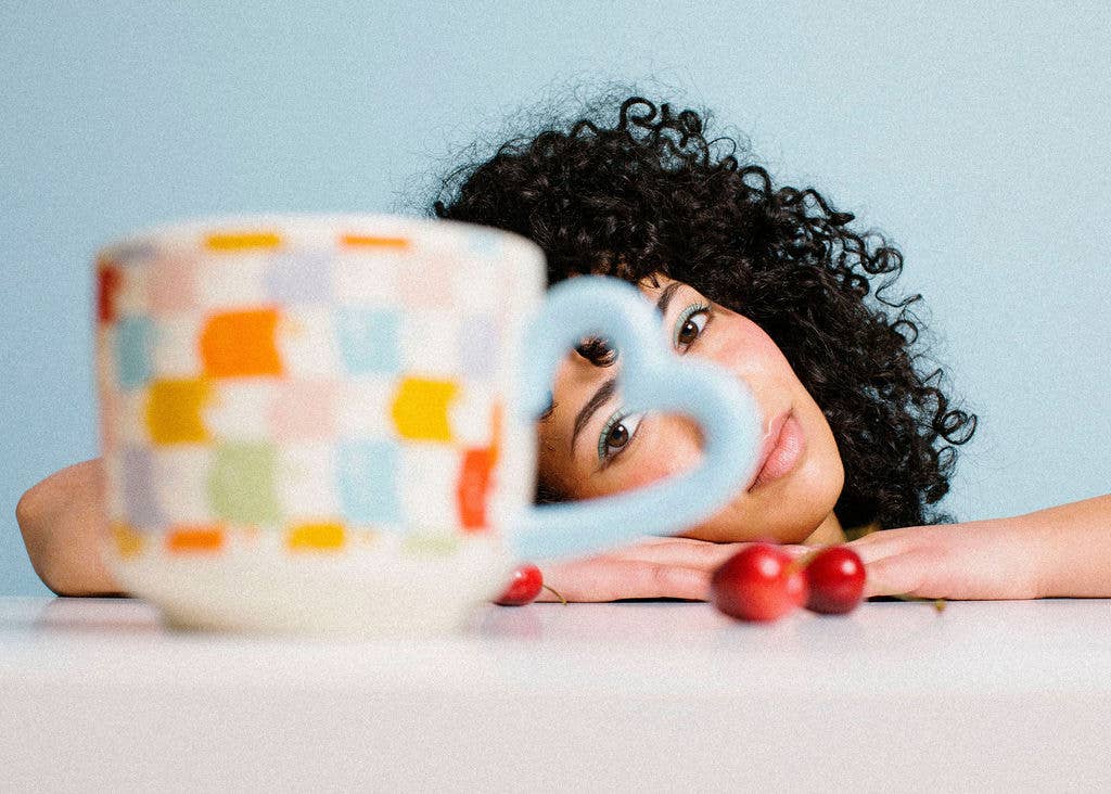 Striped Face Mug
