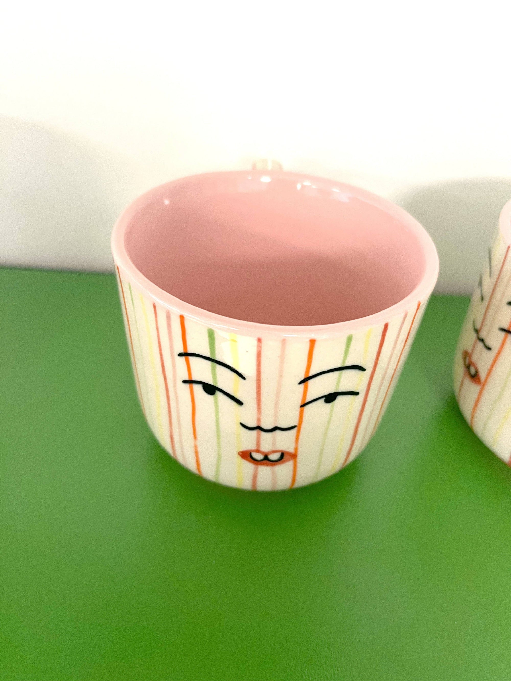 Striped Face Mug
