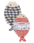 Little Fish Tawashi Crocheted Dishcloths Set of 2