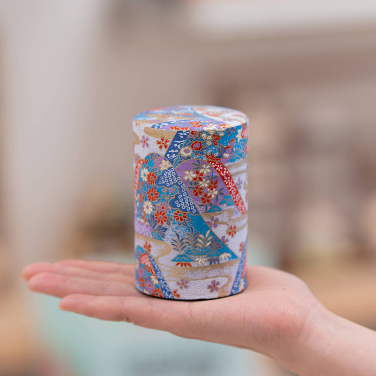 Japanese Traditional Washi Tea Canister – 20 Pattern 100g