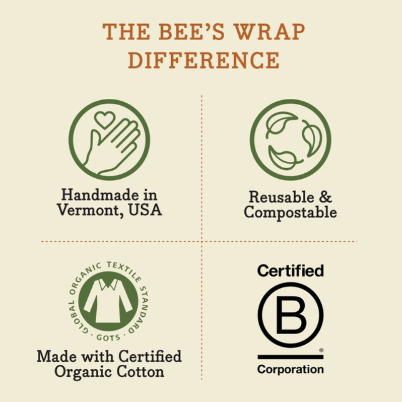 Bee's Wrap - Lunch Pack - Bees &amp; Bears Print