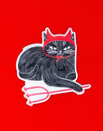 Devil Cat - Mirror Sticker