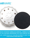 Jarware Compost Lid Filter for Wide Mouth Mason Jar, Set 8