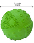 CaaOcho Natural Rubber Toys - Natural Rubber 3" Sensory Ball Meadow, Eco-Friendly