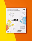 Watercolor Monster Painting Book - 30 pages