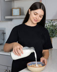 Fox Run Classic Glass Milk Bottle With Lid, 32 oz or 1 Quart