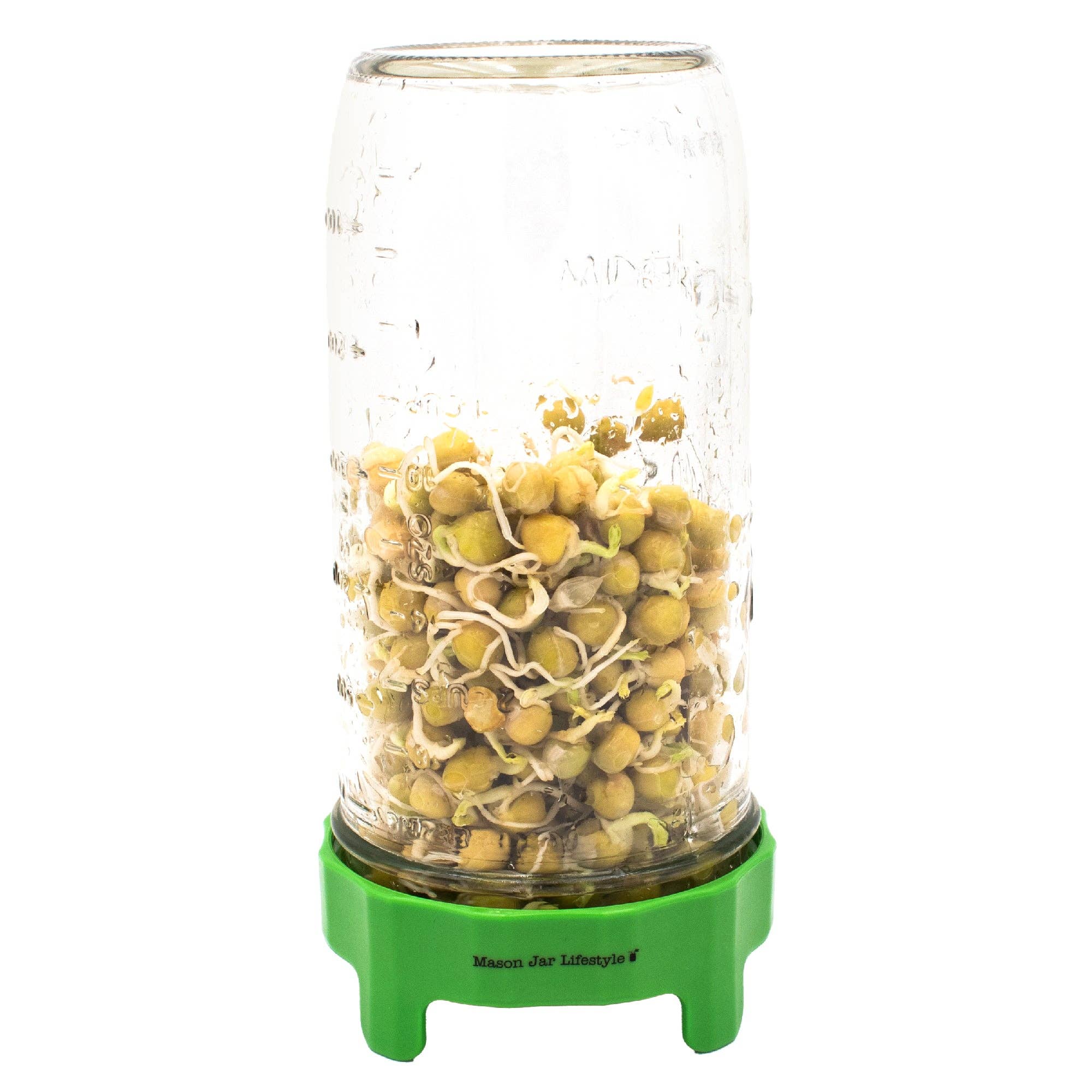 Rust Proof Sprouting Lid with Built-In Stand for Wide Mouth