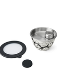 64oz Charcoal Bloom Salad Bowl Kit