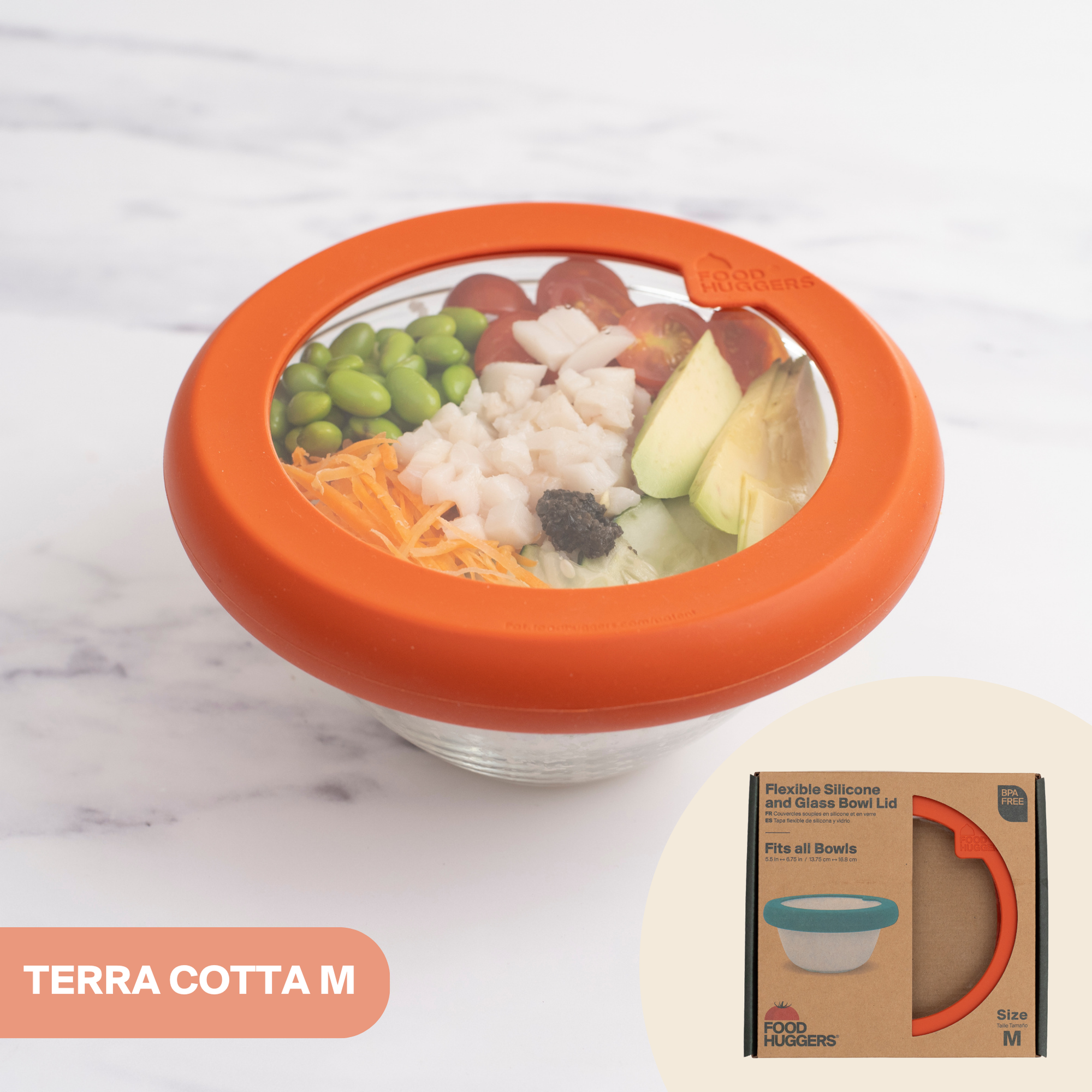 Food Huggers - Food Huggers Lid Medium Terra Cotta