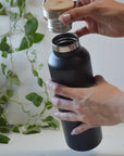 Me Mother Earth - Stainless Steel Water Bottle with Bamboo Lid