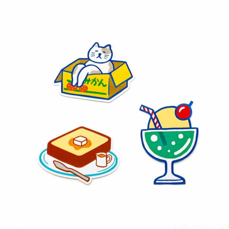 Japanese Retro DieCut Sticker