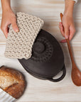 Danica Heirloom - Dove Gray Knit Potholder