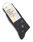 Socks that Support Music (Gray Music Notes)
