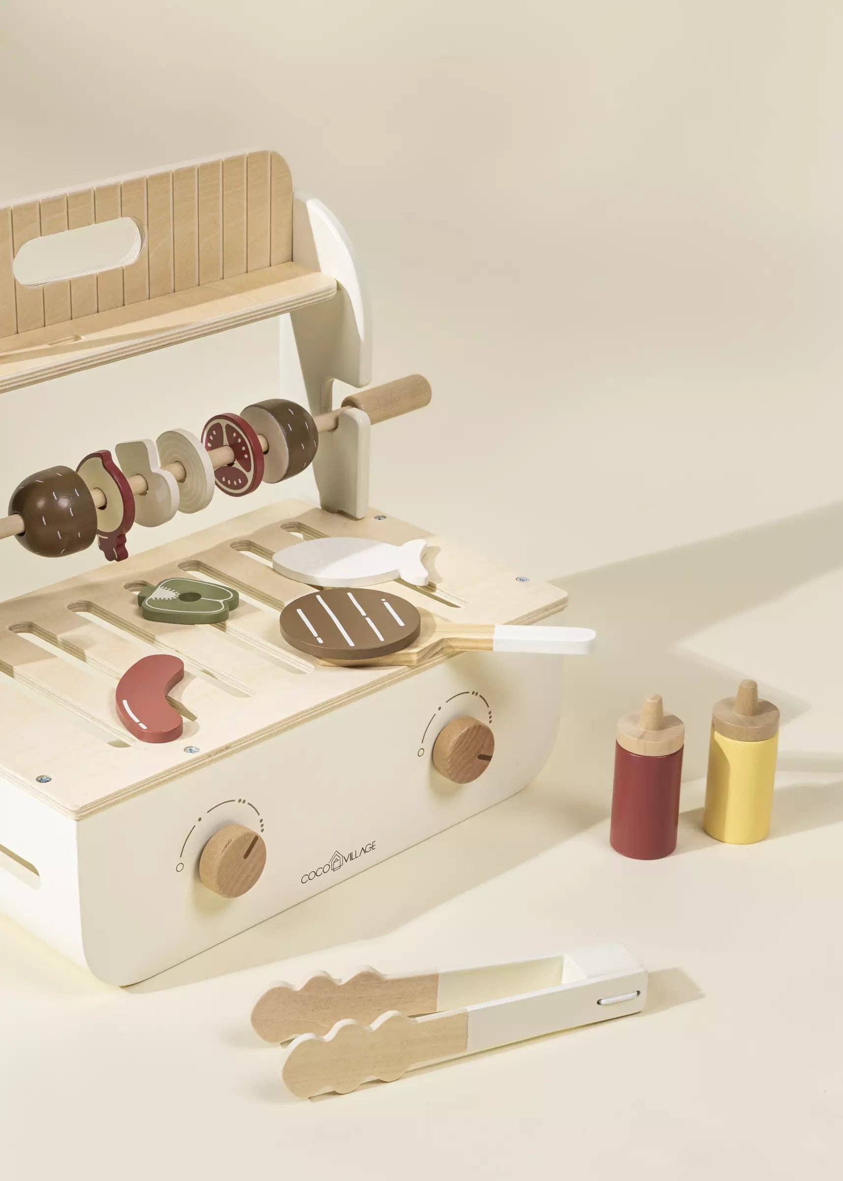 Wooden Barbecue Playset and Accessories