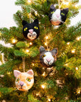 The Winding Road - Ornament - Felt Cat Head, Assorted