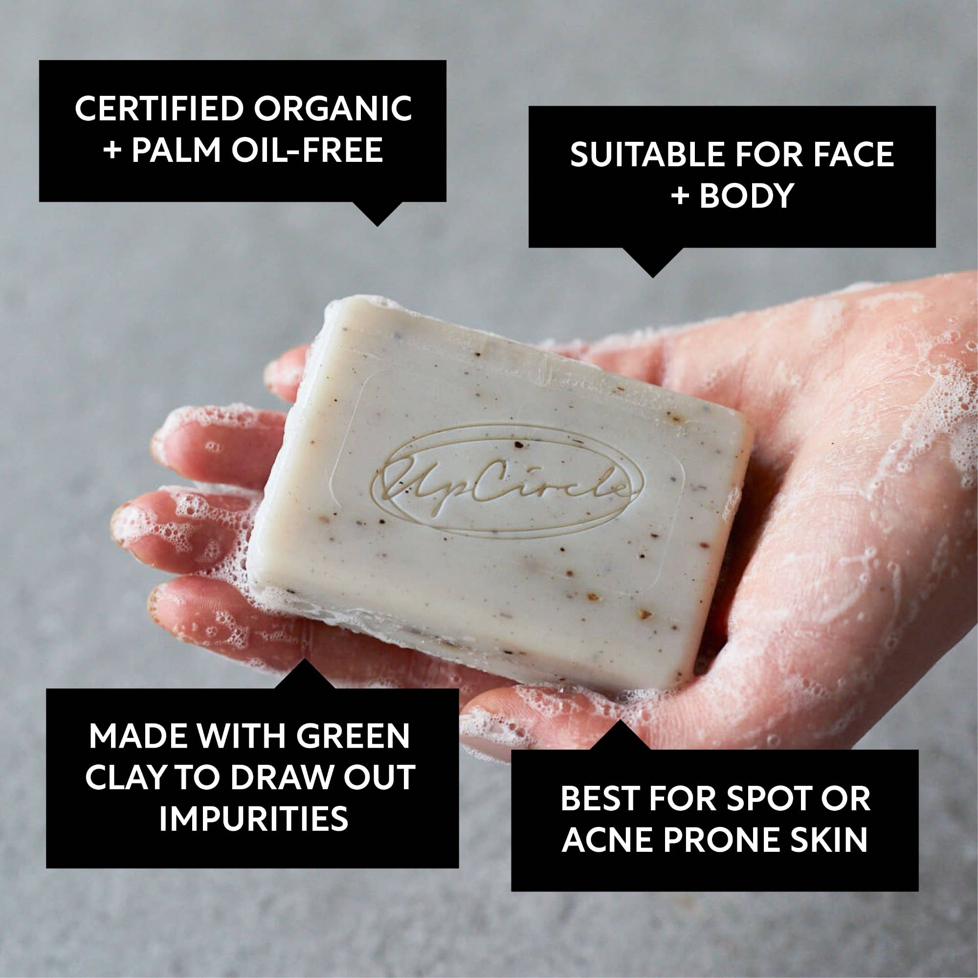 Natural Vegan Cleansing Soap Bar - Fennel + Cardamom