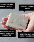 Natural Vegan Cleansing Soap Bar - Fennel + Cardamom
