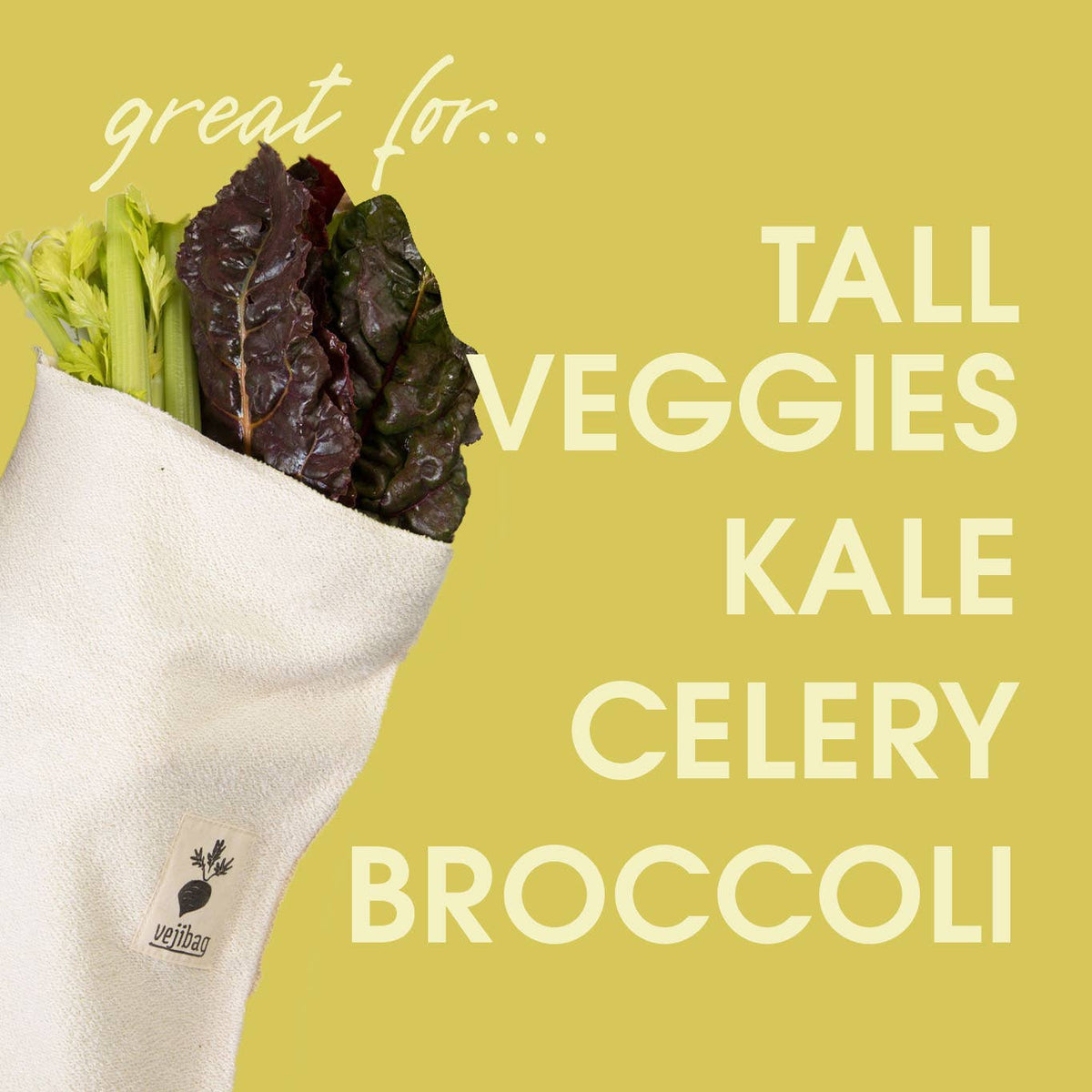 LARGE Vegetable Saver Bag | Organic Cotton Produce Bag