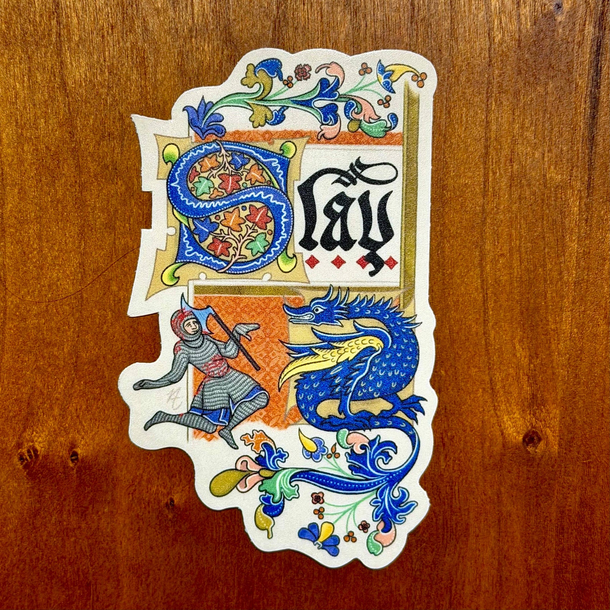 Slay (Light) - Medieval Sticker