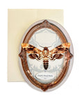 Death Head Moth Oval Greeting Card