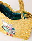 Kusuguru "Honey Bean Princes" Jacquard Tote Premium Chenille