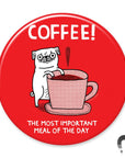 Coffee Pug Big Magnet