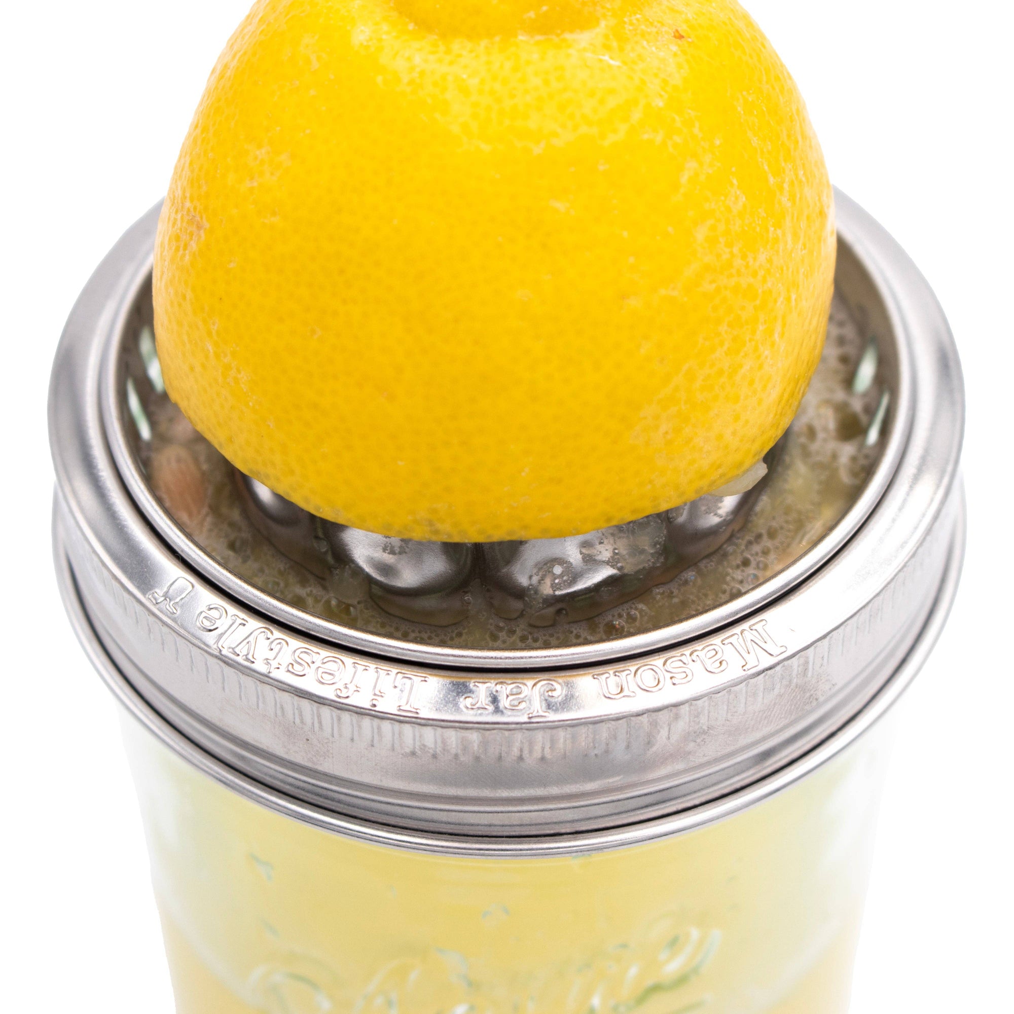 Mason Jar Lifestyle - Stainless Steel Juicing Lid for Wide Mouth Mason Jars