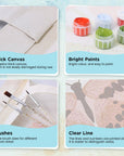 Paint Your Numbers - Blush Flutter Tote – Pink Butterfly Edition Paint by Numbers Kit