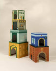 Set of 6 Oversized Stacking Boxes - The Buildings