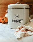 Compost Bin  0.8 Gallons - White