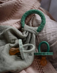 Comforter with teether, green